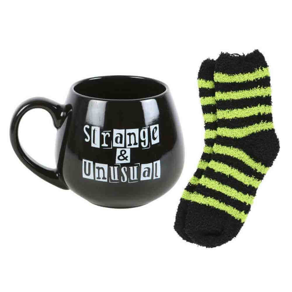 Strange & Unusual Black Mug and Socks Gift Set for Quirky Souls Mugs & Cups Spirit of equinox Quirky Turkey Gifts