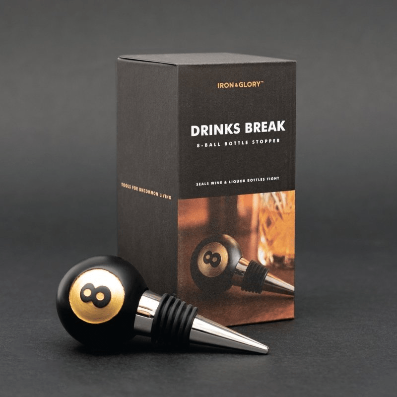 8-Ball Bottle Saver, Wine Bottle, Liquor Bottle Stopper Saver Gadgets SuckUK Quirky Turkey Gifts