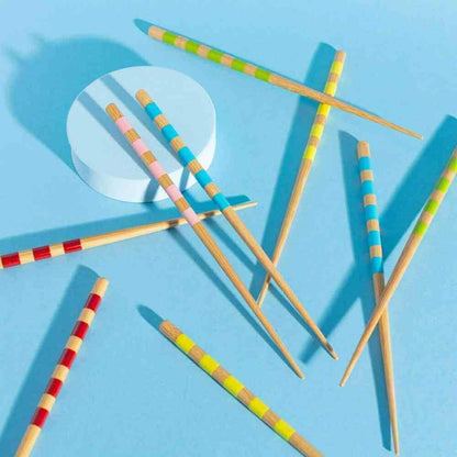 Bamboo Vibrant Striped Chopsticks - Set of 5 Tableware & Coasters Sass and Belle Quirky Turkey Gifts