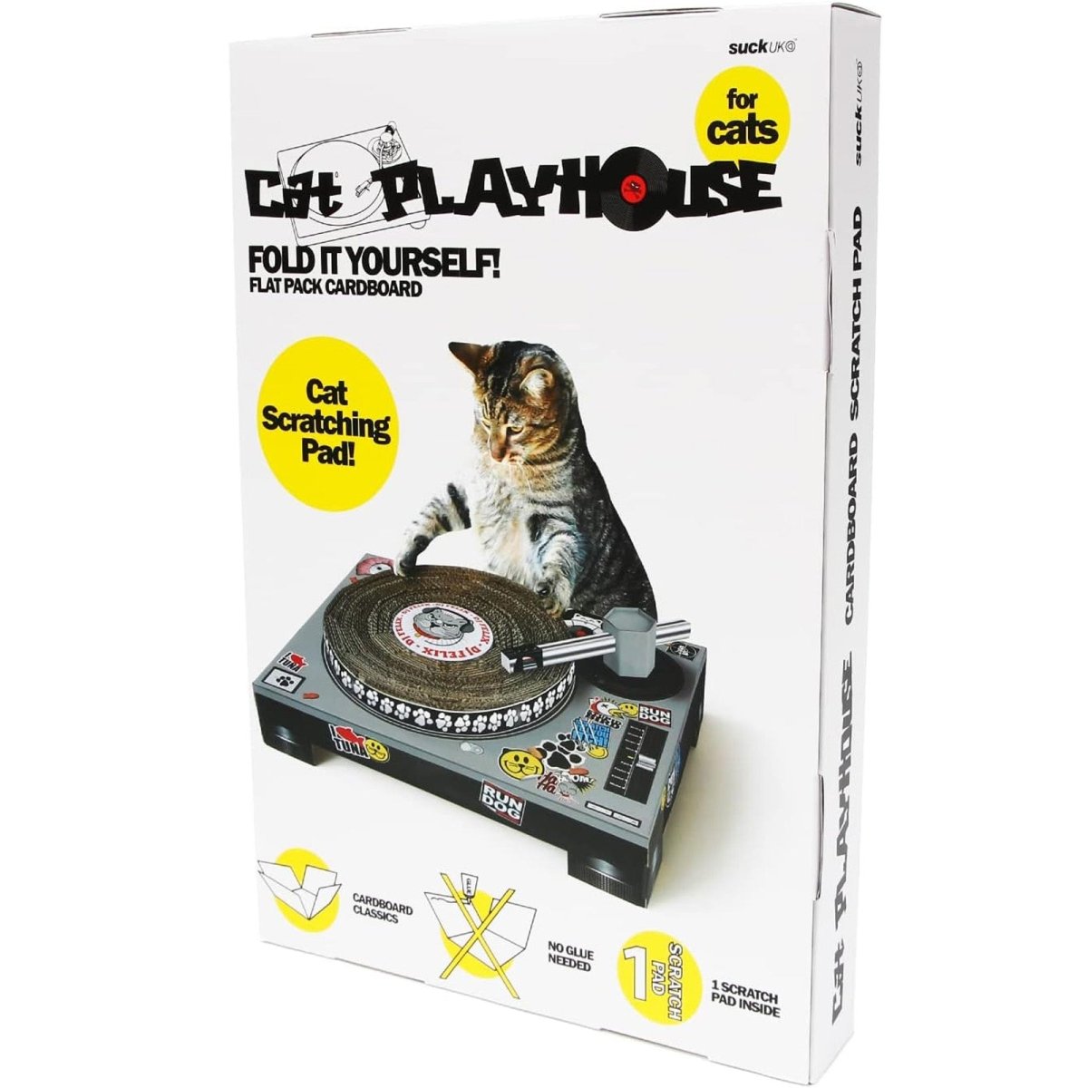 Cardboard Turntable Cat Scratching Toy Gadgets SuckUK Quirky Turkey Gifts