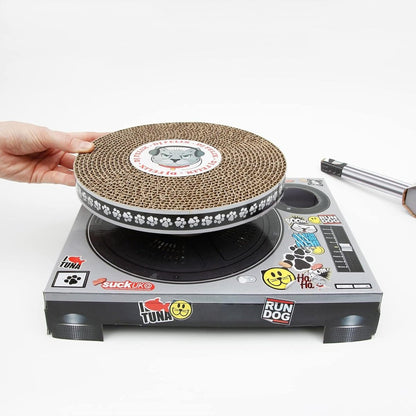 Cardboard Turntable Cat Scratching Toy Gadgets SuckUK Quirky Turkey Gifts