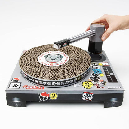 Cardboard Turntable Cat Scratching Toy Gadgets SuckUK Quirky Turkey Gifts