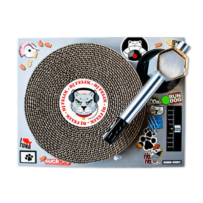 Cardboard Turntable Cat Scratching Toy Gadgets SuckUK Quirky Turkey Gifts