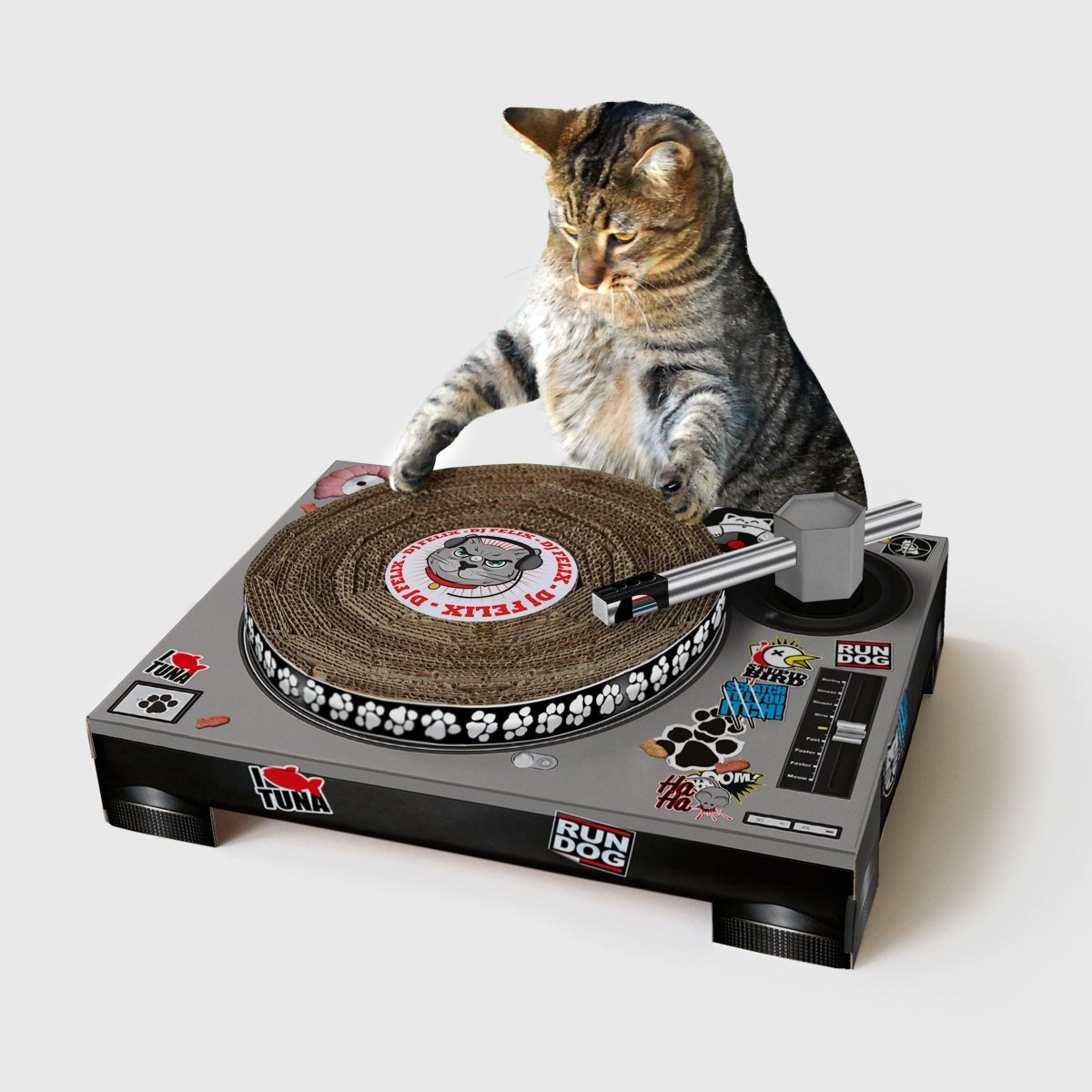 Cardboard Turntable Cat Scratching Toy Gadgets SuckUK Quirky Turkey Gifts