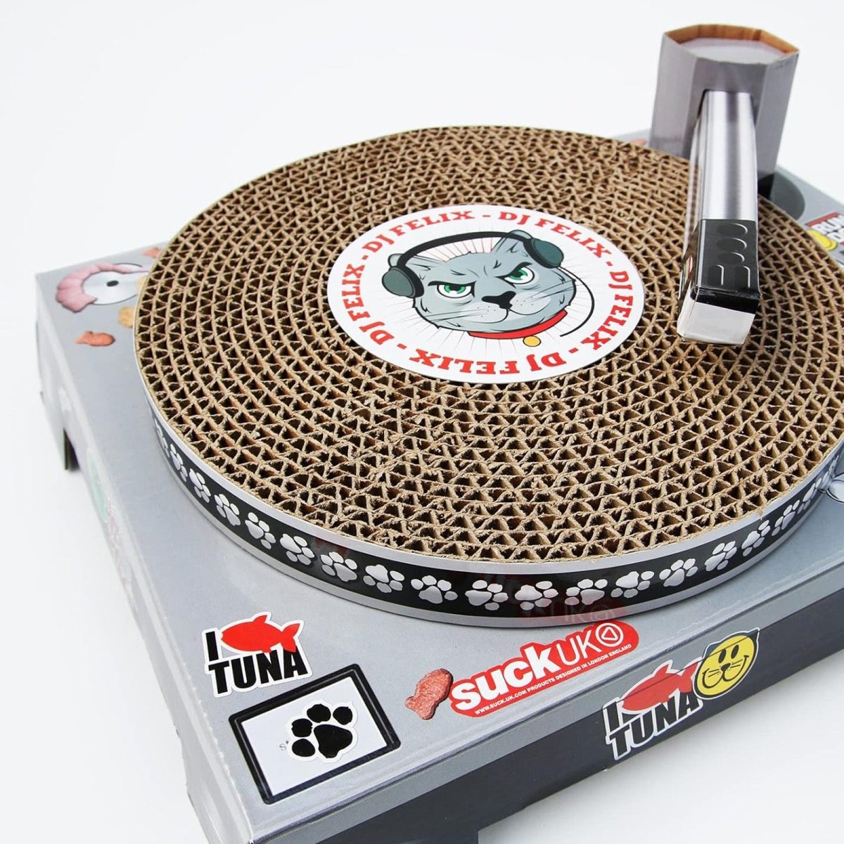 Cardboard Turntable Cat Scratching Toy Gadgets SuckUK Quirky Turkey Gifts