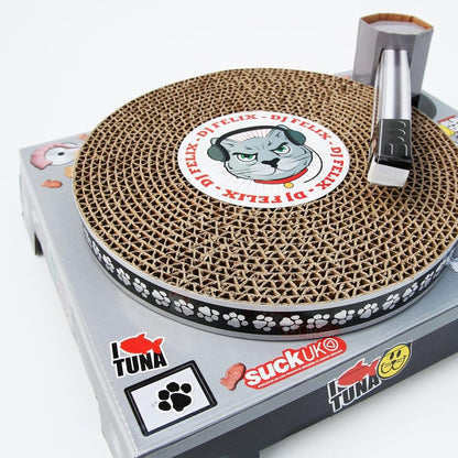 Cardboard Turntable Cat Scratching Toy Gadgets SuckUK Quirky Turkey Gifts