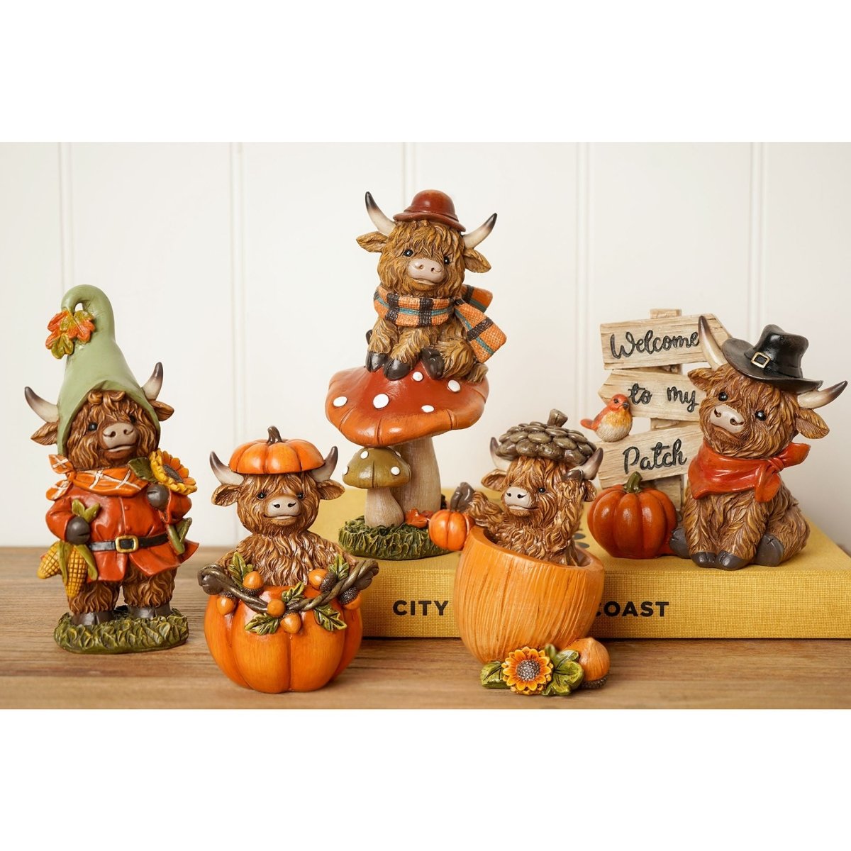 Country Living Highland Cows in Pumpkins Home & Garden Country Living Quirky Turkey Gifts