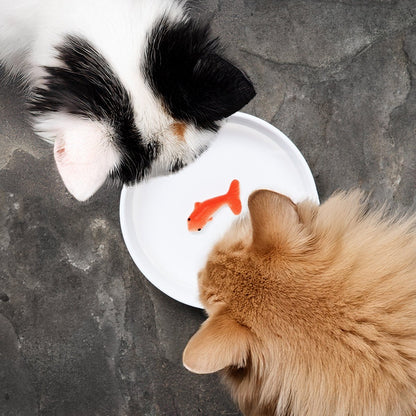 Goldfish Trick Water Bowl for Cats, Novelty Ceramic Cat Water Dish Gadgets SuckUK Quirky Turkey Gifts