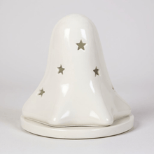 Halloween Ceramic Dual Ghost Tealight Holder and Incense Cone Plate Home Fragrance Spirit of equinox Quirky Turkey Gifts