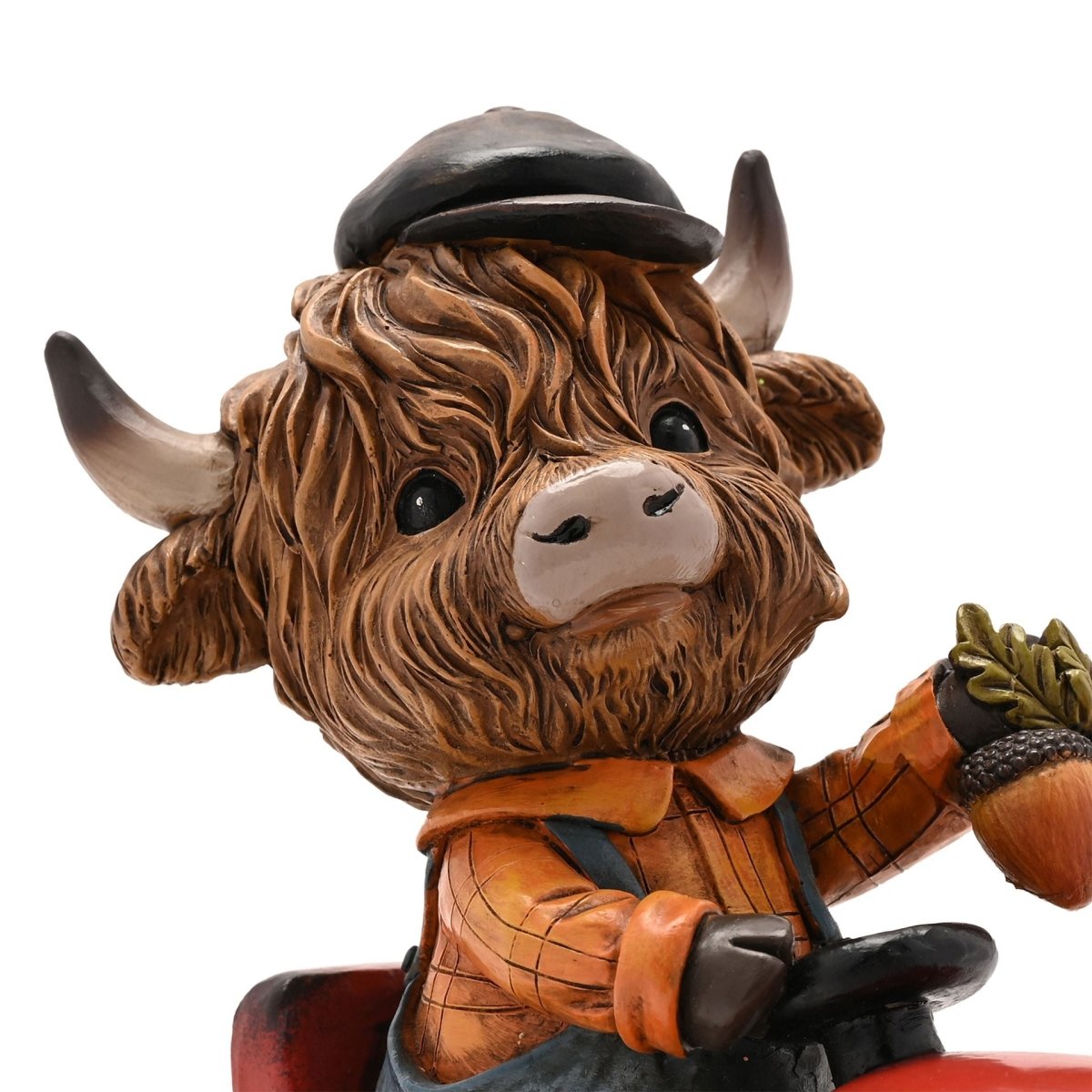 Highland Cow on Tractor Ornament | Rustic Country Home Décor Gift Animal Ornament Country Living Quirky Turkey Gifts