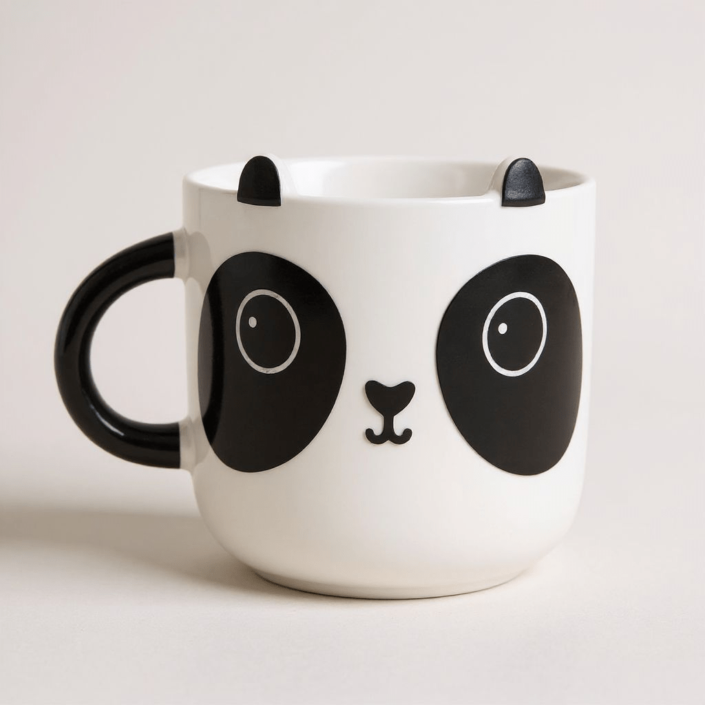 Ceramic Kawaii Panda Bear Mug for Animal Lovers Mugs & Cups Sass and Belle Quirky Turkey Gifts