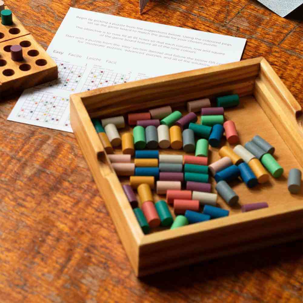 Peace of Mind, Mello Mindful Wooden Colour Sudoku Game Games & Puzzles Mello Quirky Turkey Gifts