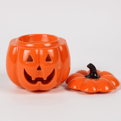 Pumpkin Orange Jack-O-Lantern Oil Burner - Wax Melt Warmer Home Fragrance Spirit of equinox Quirky Turkey Gifts