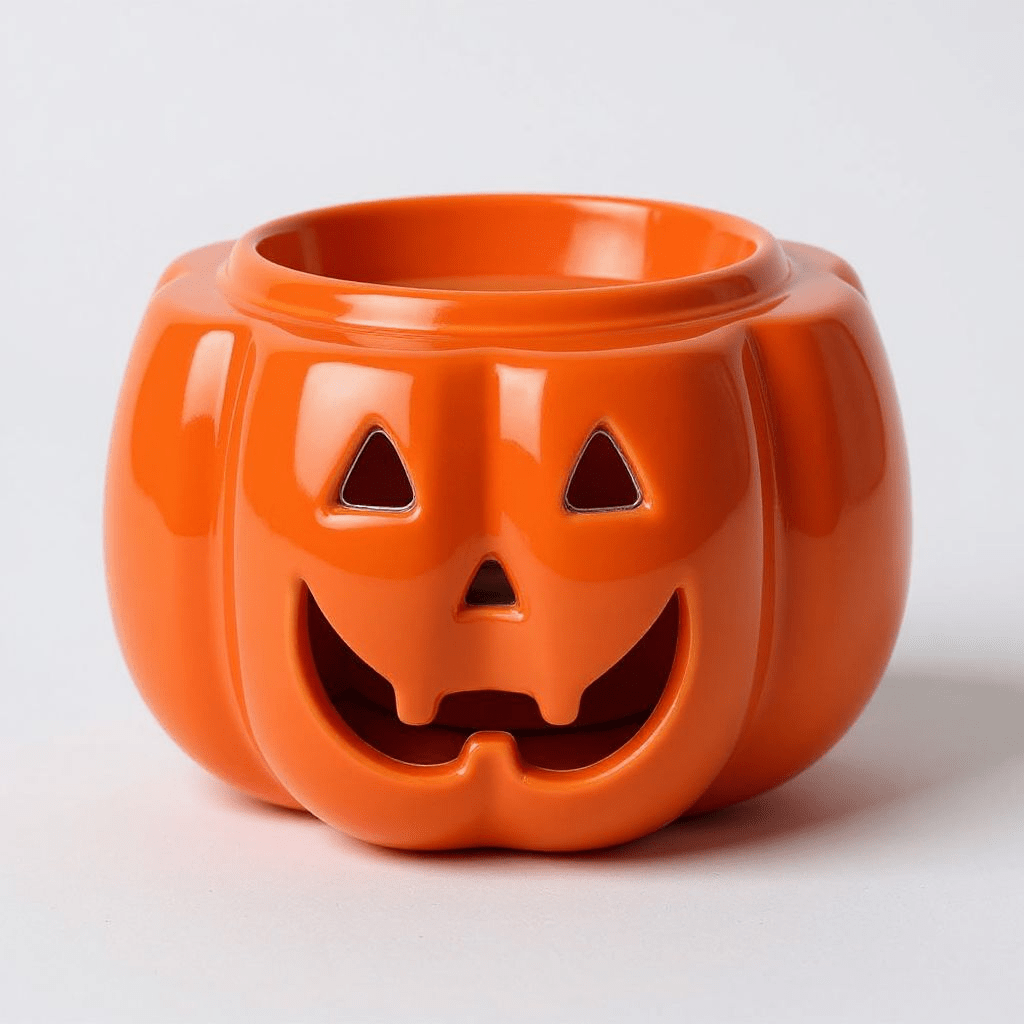 Pumpkin Orange Jack-O-Lantern Oil Burner - Wax Melt Warmer Home Fragrance Spirit of equinox Quirky Turkey Gifts