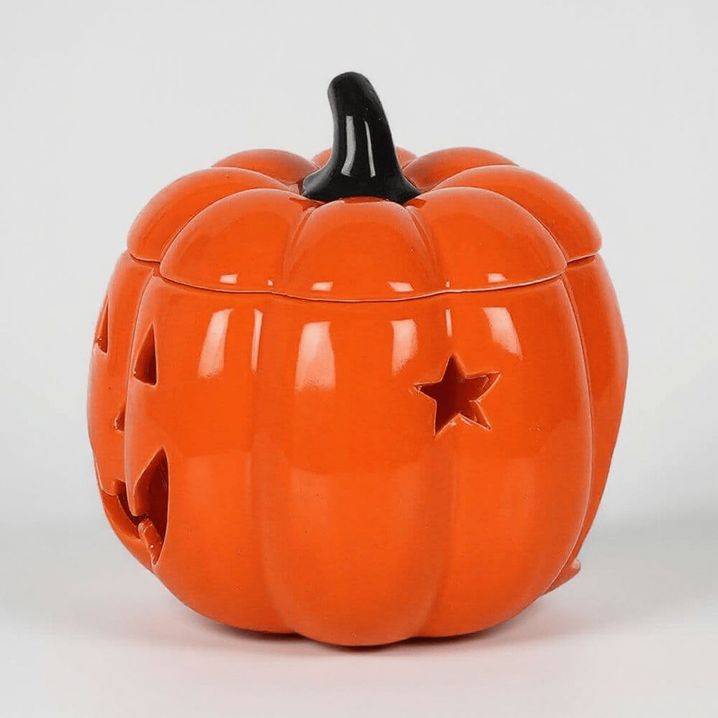 Pumpkin Orange Jack-O-Lantern Oil Burner - Wax Melt Warmer Home Fragrance Spirit of equinox Quirky Turkey Gifts