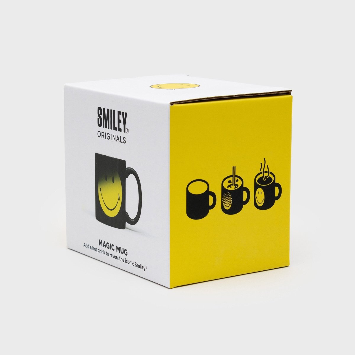Smiley Face Magic Heat-Sensitive Black and Yellow Mug Gadgets SuckUK Quirky Turkey Gifts