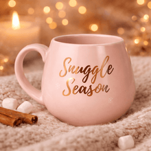 Snuggle Season Mug | Pink Ceramic with Rose Gold Text Mugs & Cups Jones Home & Gifts Quirky Turkey Gifts