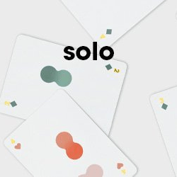 Solo Mello playing cards for solitaire. Boardgames and Puzzles Mello Quirky Turkey Gifts