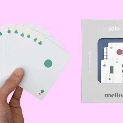 Solo Mello playing cards for solitaire. Boardgames and Puzzles Mello Quirky Turkey Gifts