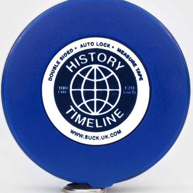 10ft World History Measuring Tape – Unique Educational Gift 📏🌍 Gadgets SuckUK Quirky Turkey Gifts