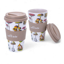 Vintage Mushroom Travel Coffee Cup, Made from Recycled Bottles Travel Mug Sass and Belle Quirky Turkey Gifts