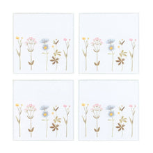 Wild Flower Floral Glass Coaster Set - Blooming Lovely Gifts Tableware & Coasters Jones Home & Gifts Quirky Turkey Gifts