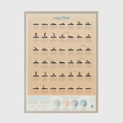 Calm Club Yoga Poses Poster with Video Tutorials Yoga Posters Calm Club Quirky Turkey Gifts