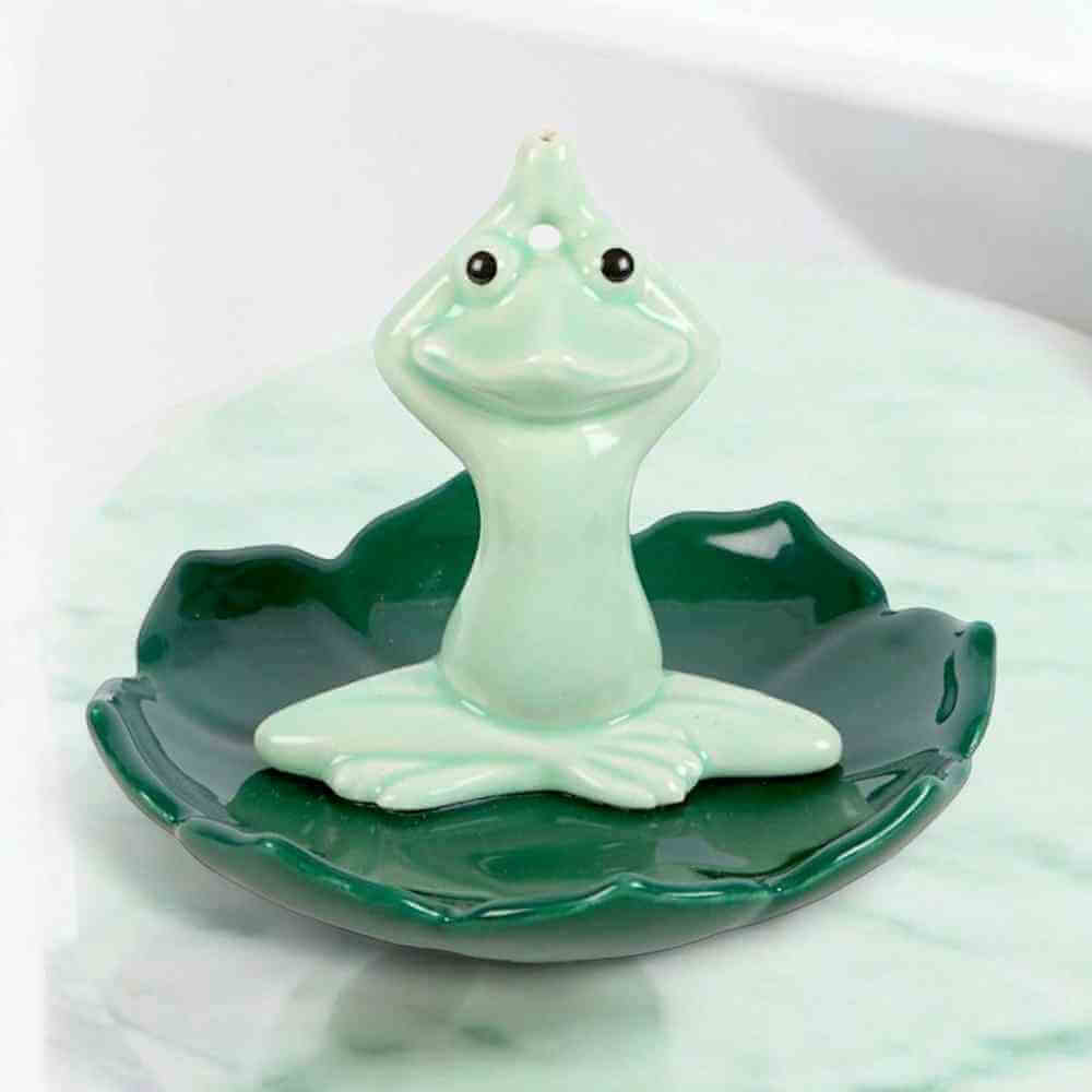 Yoga Frog Incense Stick Holder Home Fragrance Element Fragrance Quirky Turkey Gifts
