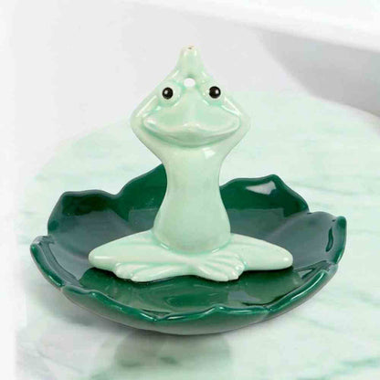 Yoga Frog Incense Stick Holder Home Fragrance Element Fragrance Quirky Turkey Gifts
