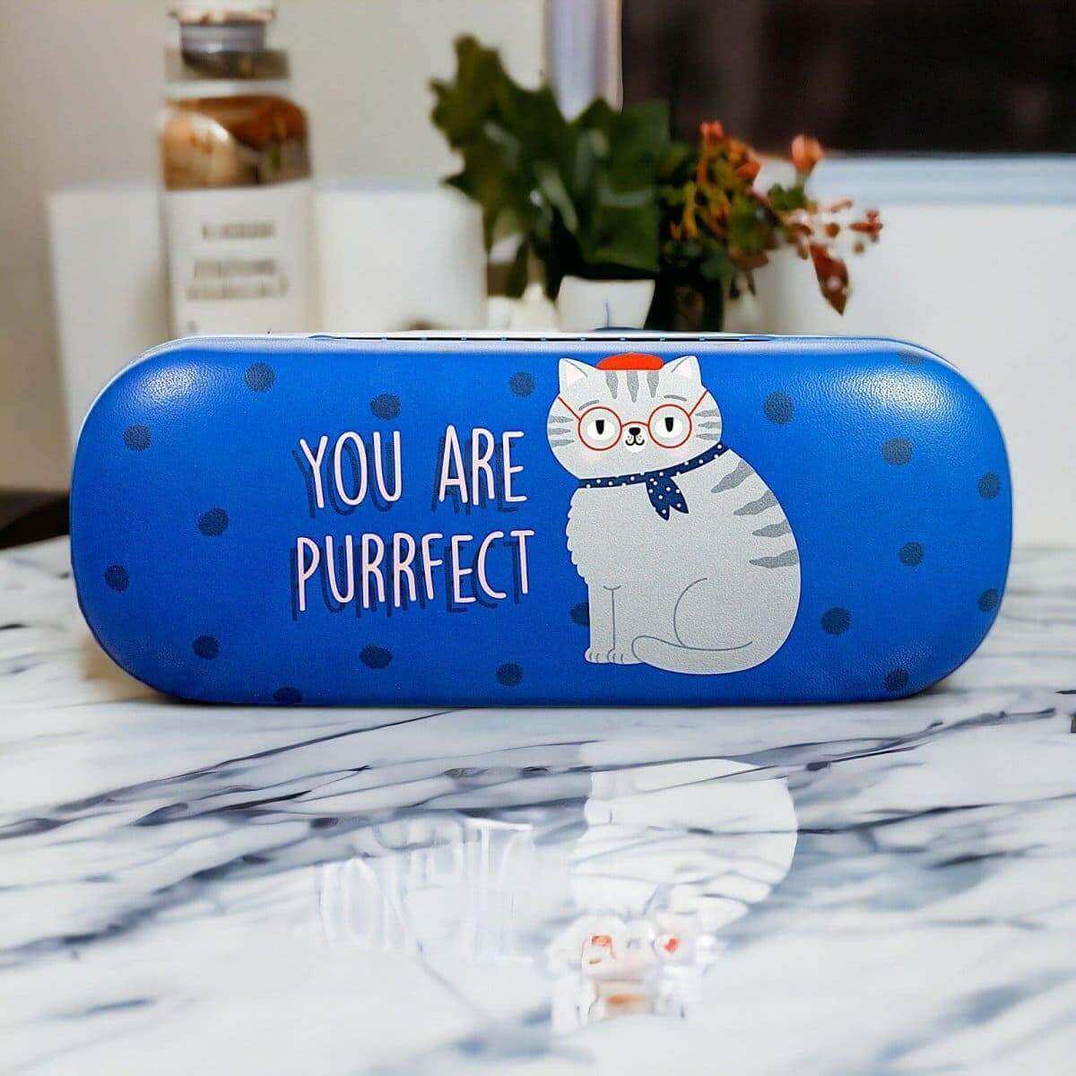 You Are Purrfect Cat Glasses Case Eyewear Cases & Holders Sass and Belle Quirky Turkey Gifts