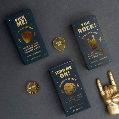 You Rock, Lucky Charm, Ring Holder, Desk Tidy Rock Icon, Mini Rock On Salute Desk Organizers Luckies Quirky Turkey Gifts