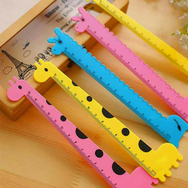 Animal Shaped Rulers, Llama, Giraffes Coloured Children Rulers Art and Craft Fashion Accessories Quirky Turkey Gifts