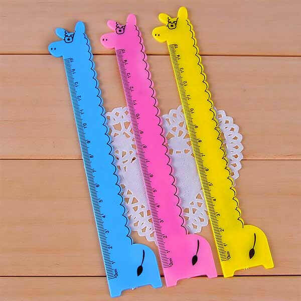 Animal Shaped Rulers, Llama, Giraffes Coloured Children Rulers Art and Craft Fashion Accessories Quirky Turkey Gifts
