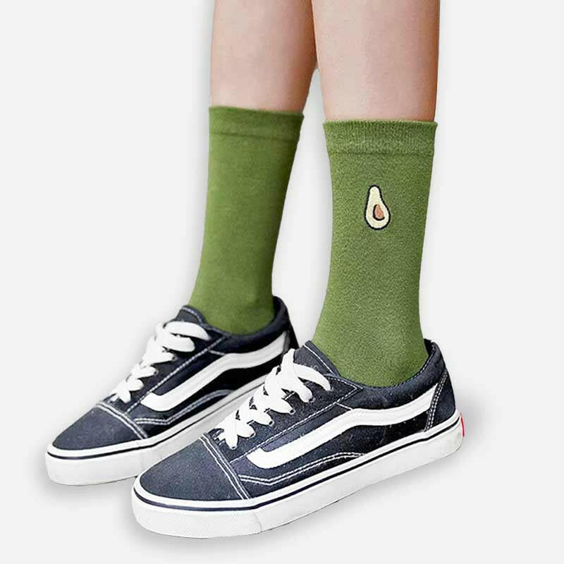 Avocado Fruit Unisex Green Socks Novelty Socks Fashion Accessories Quirky Turkey Gifts