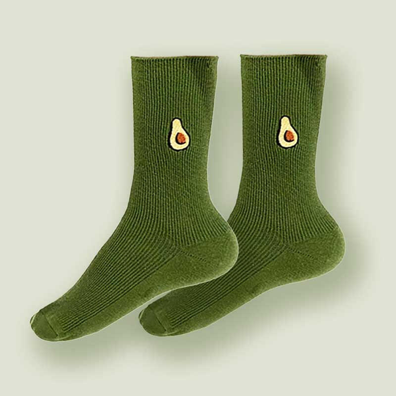 Avocado Fruit Unisex Green Socks Novelty Socks Fashion Accessories Quirky Turkey Gifts
