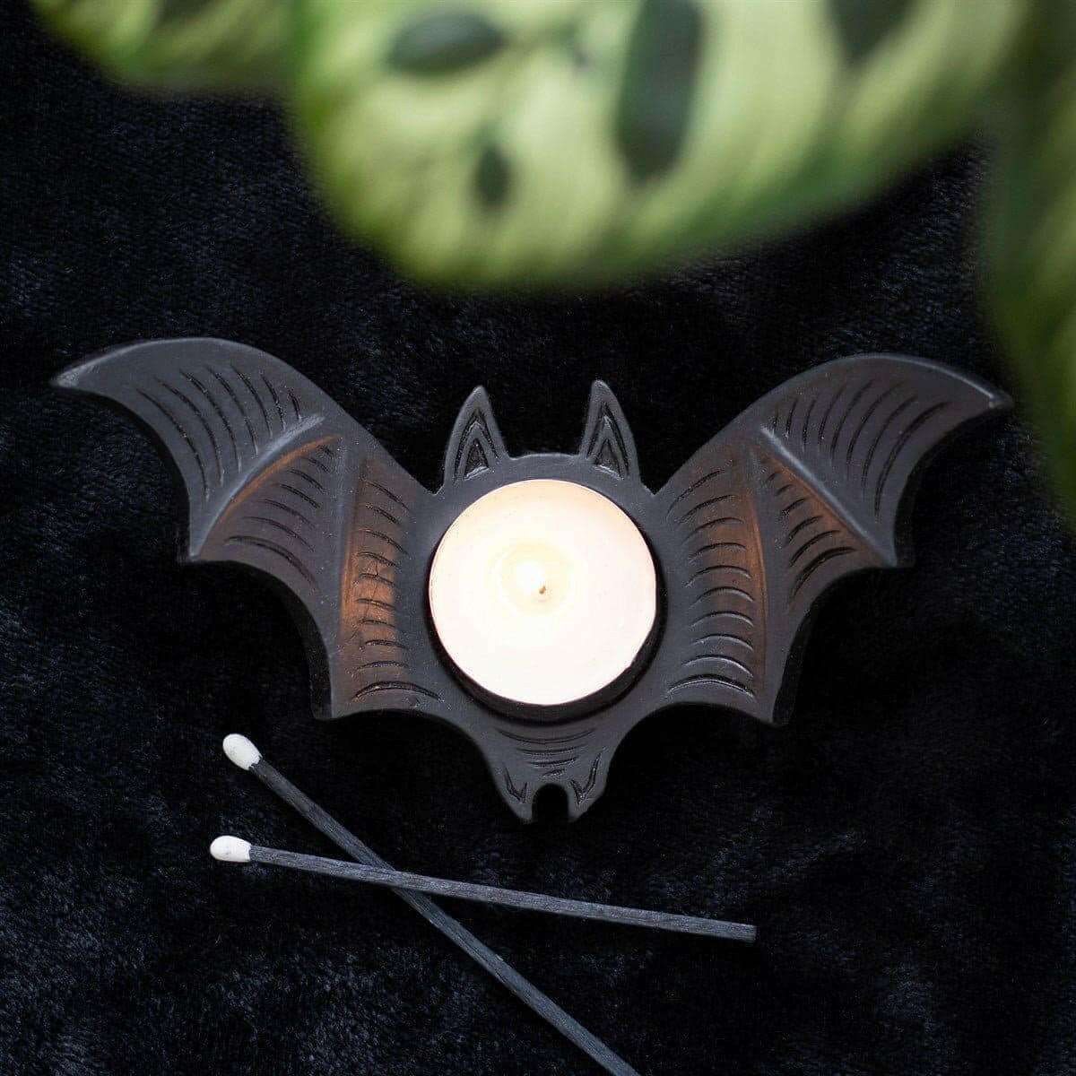 Bat Tealight Candle Holder for Eerie Home Decor Tea Light Holder Spirit of equinox Quirky Turkey Gifts