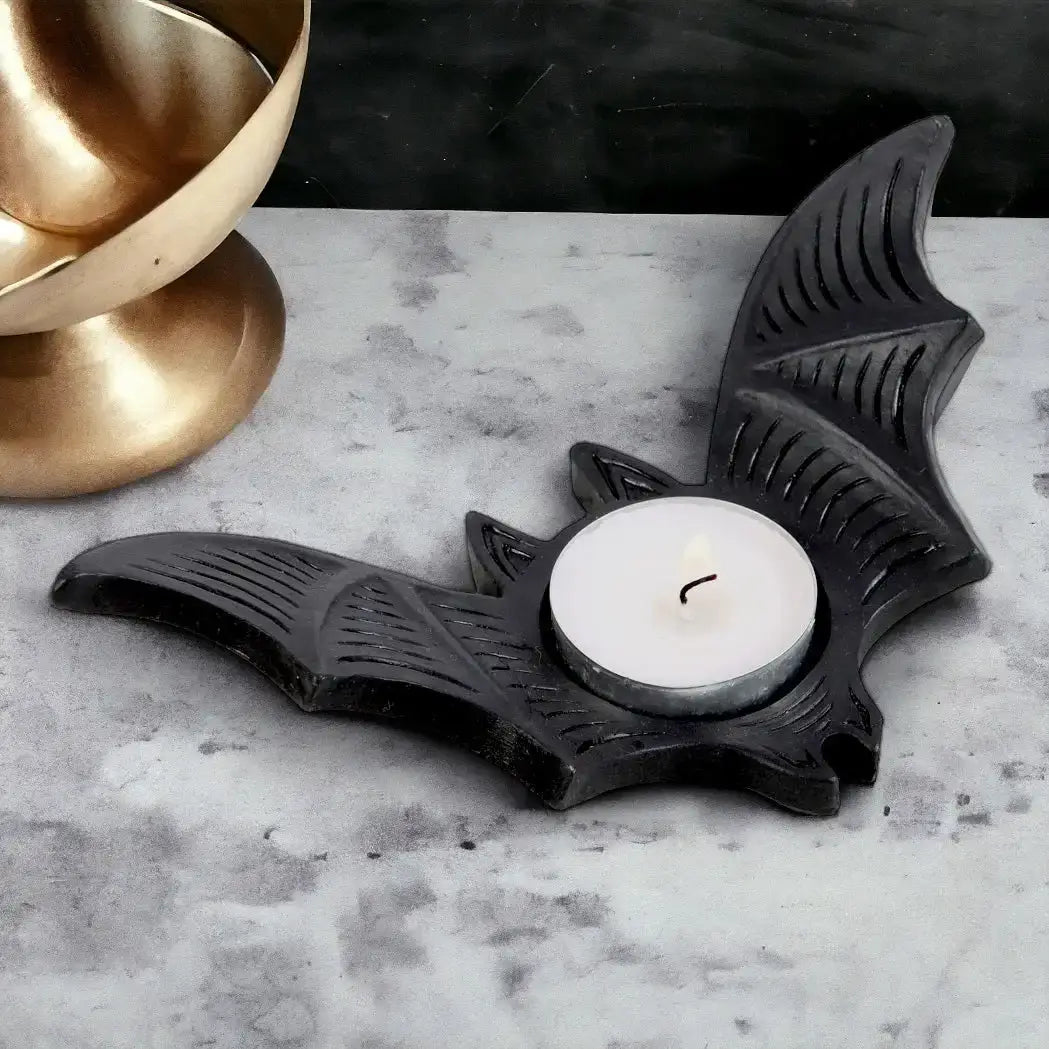 Bat Tealight Candle Holder for Eerie Home Decor Tea Light Holder Spirit of equinox Quirky Turkey Gifts