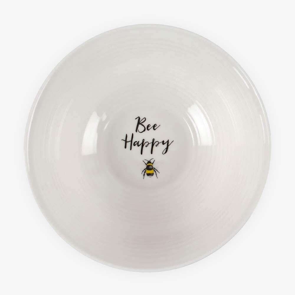 Bee Happy Ceramic Tableware, Breakfast Bowl Tableware & Coasters Jones Home & Gifts Quirky Turkey Gifts