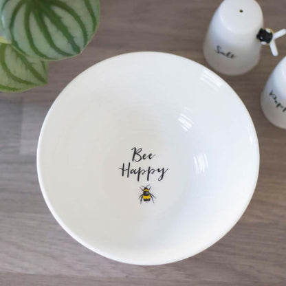 Bee Happy Ceramic Tableware, Breakfast Bowl Tableware & Coasters Jones Home & Gifts Quirky Turkey Gifts