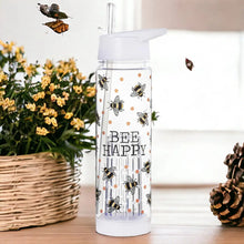 Bee Happy Water Bottle with Infuser Drinkware Sass and Belle Quirky Turkey Gifts