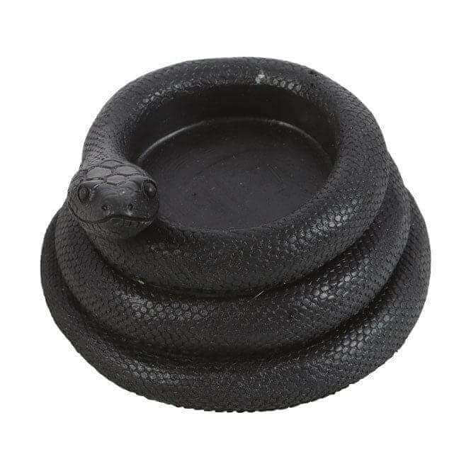 Black Coiled Snake Design Tealight Candle Holder Decor Tea Light Holder Spirit of equinox Quirky Turkey Gifts