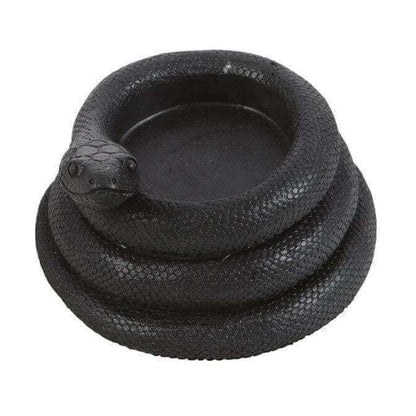 Black Coiled Snake Design Tealight Candle Holder Decor Tea Light Holder Spirit of equinox Quirky Turkey Gifts