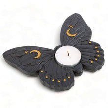 Black Moth Tealight Candle Holder for Enchanting Decor Tea Light Holder Spirit of equinox Quirky Turkey Gifts
