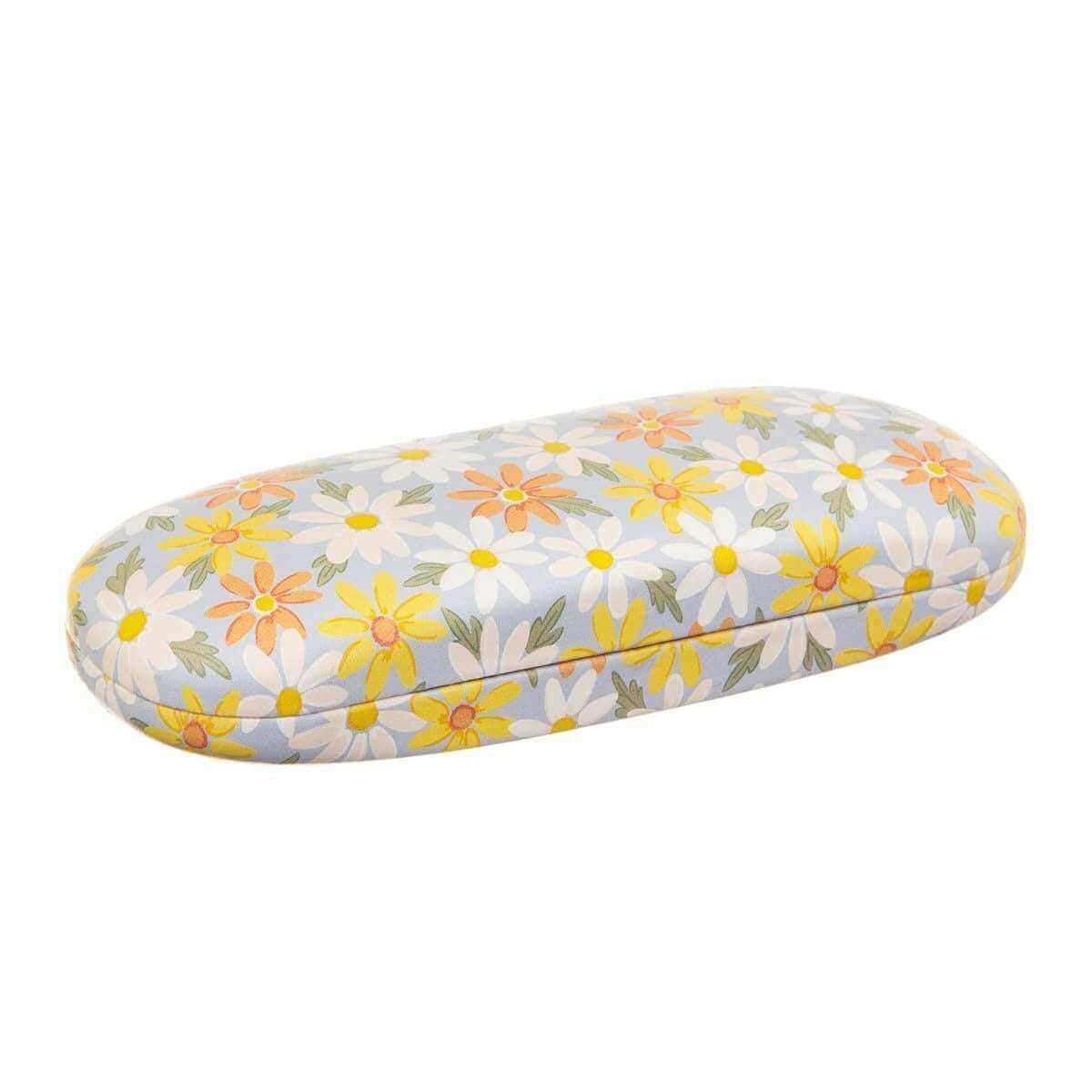 Blue Daisy Print Glasses Case with Cleaning Cloth Eyewear Cases & Holders Sass and Belle Quirky Turkey Gifts