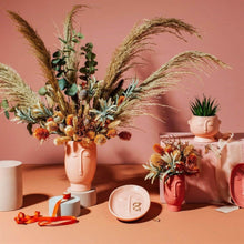 Blush Pink Matt Face Flower Vase Home Decor VASES Sass and Belle Quirky Turkey Gifts