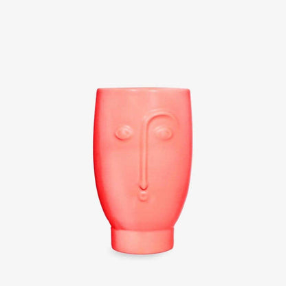 Blush Pink Matt Face Flower Vase Home Decor VASES Sass and Belle Quirky Turkey Gifts