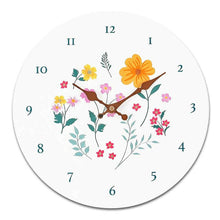 Botanical Floral Wall Clock - Mothers Day Gift 28cm Round Clock Wall Clocks Jones Home & Gifts Quirky Turkey Gifts