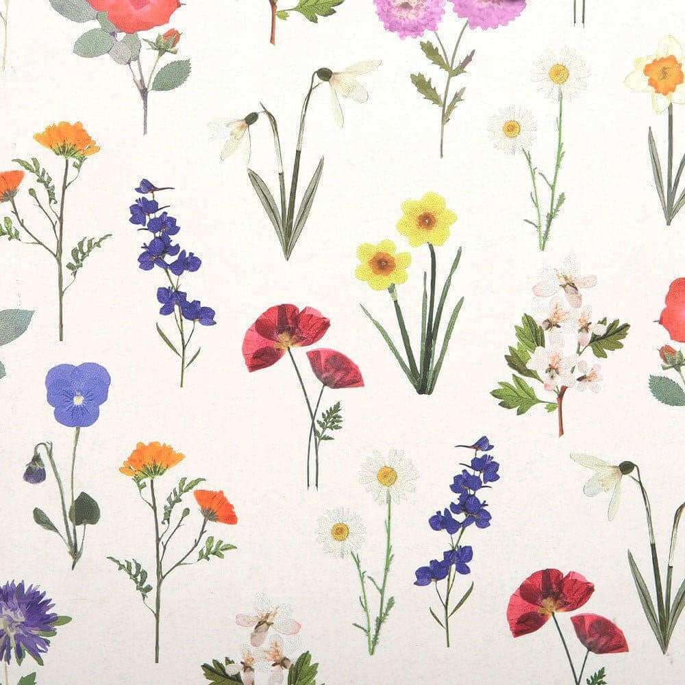 British Wildflower Gift Bag 23cm Medium Size Gift Bag Sil Quirky Turkey Gifts