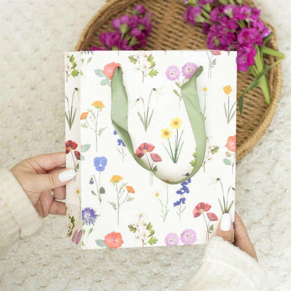 British Wildflower Gift Bag 23cm Medium Size Gift Bag Sil Quirky Turkey Gifts