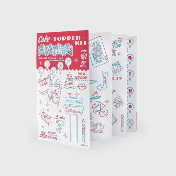 Cake Topper Kit - Over 100 Pop-Out Decorations For Parties Party Luckies Quirky Turkey Gifts